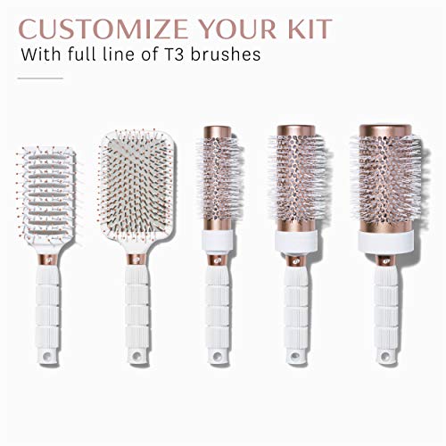 T3 Smooth Paddle Brush | Cushioned Body And Wide Flat Base For Gentle Styling | Heat Resistant Bristles #TOP6