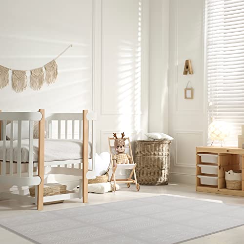 Stylish Baby Play Mat - Soft And Easy To Clean 5.6 X 4 Ft. Floor Mat Creates A Safe Play Area For Your Baby - The Perfect Modern Foam Playmat Fits Nicely With Your Kids Playroom Or Home Decor #TOP4
