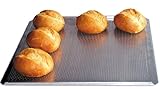 Brot- und Brötchen-Backblech, ►optimale Hitzeverteilung, ►Standard-Größe, ►Aluminium, perforiert, 34 x 38 cm