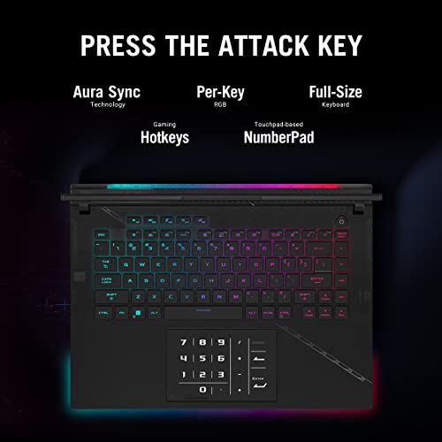 ROG Strix Scar 16 (2023) Gaming Laptop, Nebula HDR QHD 16" 240Hz/3ms, 1100 nits, Mini LED, GeForce RTX 4090, Intel Core i9-13980HX, 32GB DDR5, 2TB PCIe, Wi-Fi 6E, Windows 11 Pro, Off Black - Notebook - Immagine 7