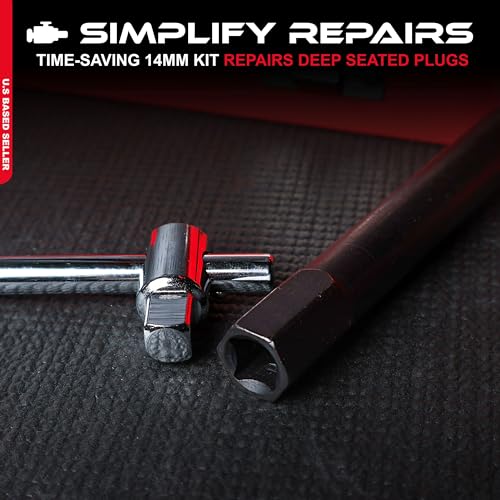 Culasse foirée solution kit réparation filetage bougie 14mm Abn - 3