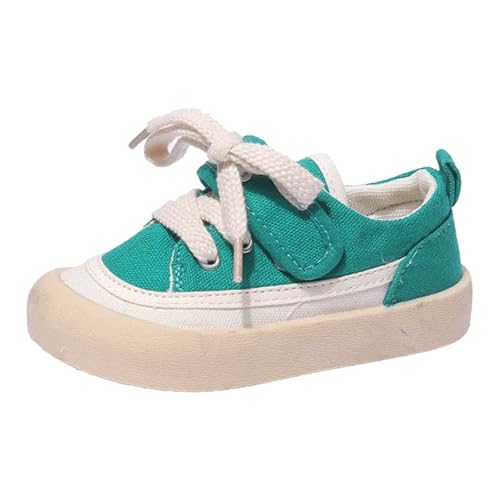 IWIHMIV Boys Canvas Shoes Girls Lightweight Breathable Slip On Running Tennis Athletic Shoes Casual Kids Sneakers