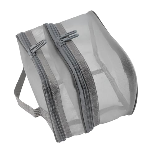 Garneck 透明前面付き旅行用トイレタリーバッグ 軽量防水製 化粧品収納ポーチ ダブルファスナー搭載 お出かけやジム利用に適したウォッシュバッグ