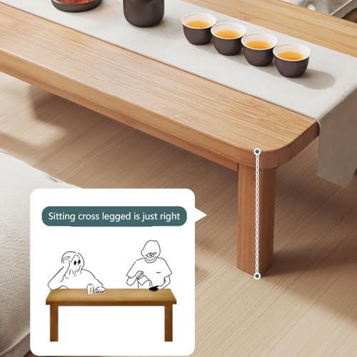 Table basse en bambou meuble pliable bureau salon et tatami - 6