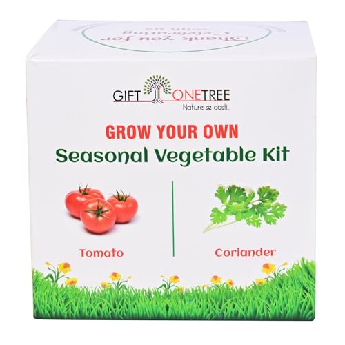 Image of Giftonetree Seasonal Vegetable Grow Kit - 6 DIY Kit + 6 Gift Bags - Best Return Gift For Kids Birthday Party (Seasonal Vegetable Kit, 6, count)