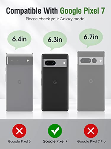 Ocase [Shockproof Tpu Inner Shell For Google Pixel 7 Wallet Case Pu Leather Flip Folio Case Wallet With Card Holders Rfid Blocking Kickstand Google 7 Phone Cover 6.3 Inch 2022 (Black) #TOP1