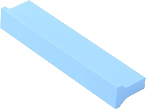 Miniatura 3 de Basics - Manija moderna en forma de T para cajones y cajones, mango pequeño de 3 pulgadas de largo, aleación de aluminio, paquete de 6, color azul