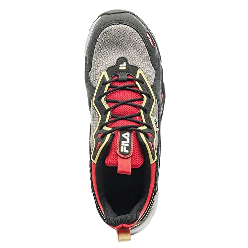 Tenis Fila Venture Tracer, Masculino, Preto/Vermelho/Amarelo Claro, 43
