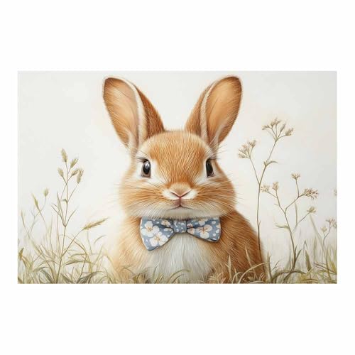 Tableau lapin sans cadre 70x100cm pour personnaliser une pièce rapidement