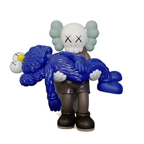 UROOH Hold-Doll KAWS Modellkunstspielzeug -Aktion Figur Sammlerstück for Valentinstag -Geschenkbürodekorationen, 35x15x35cm, braune Version Cover