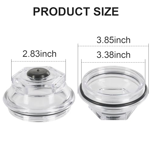 Oil Bath Dust Caps Compatible with Dexter 9k 10K 8-415 430 General Duty Axles Built After 2009 for Dexter 9K 10K 3.5" Threads Trailer Axle Plastic Cover 21-88 Oil Caps K71-704-00 (2PCS） by RALZAOTO - Image 4