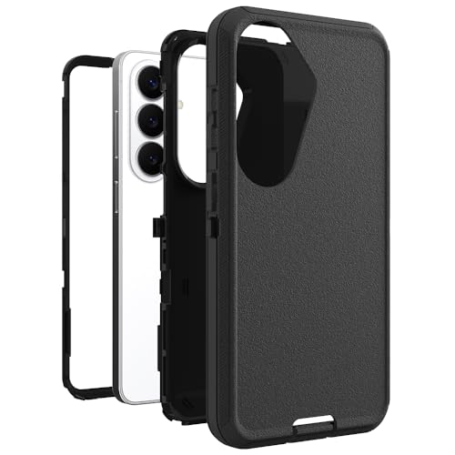 Image of Rugged Case Compatible with Samsung Galaxy S26 Plus | Heavy-Duty Shockproof Protective Cover, Black