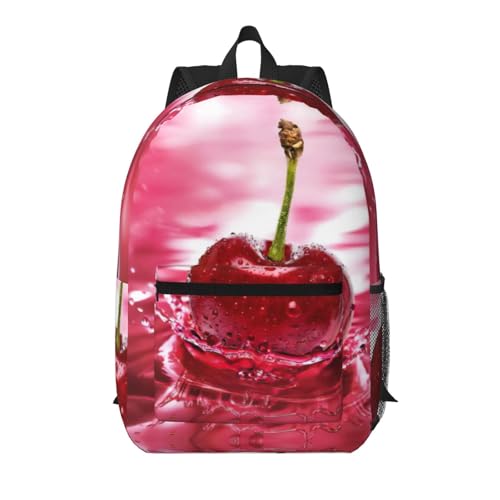 Sac à dos voyage cerises 43,2 cm noir en toile résistante aux finitions soignées