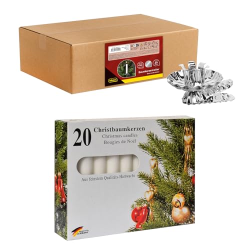 Idena 90486 - Baumkerzenhalter für den Weihnachtsbaum, 20 Stück in...