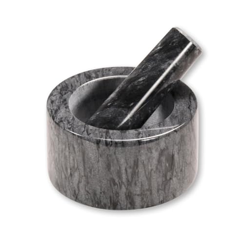 KESPER | Mortier, Matériel: marbre, Dimensions: Ø 13 cm/Hauteur: 8 cm, Couleur: gris foncé | 71504