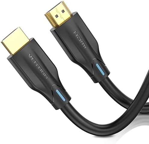 VENTION 8K HDMI 2.1 Cable 2M Short 8K@60Hz 4K@120Hz High Speed HDMI Cable - 48Gbps Ultra HD Lead ARC Dolby Vision HDR10+ UHD HDCP 2.2 Cord for Fire TV Xbox One PS4/PS5 Switch Monitor Laptop Soundbar