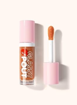 Absolute New York Glassy Pout Lip Oil, Long Lasting Hydration, Ultra Glassy Shine, Non Sticky Lip Oil MLGL05 Moody