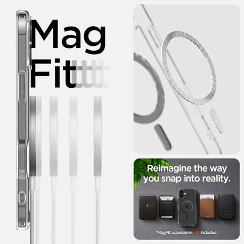 Image of Spigen for iPhone 16 Case, Ultra Hybrid MagFit [Anti-Yellowing] [Compatible with Magsafe] - Carbon Fiber