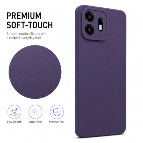 Image of FIRST MART Matte Silicone Back Cover for OnePlus N6 - Purple