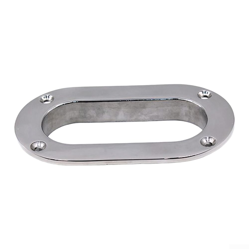Passacavo ovale in acciaio inossidabile 316 per barca e ancoraggio marino, lucido a specchio, accessorio hardware per kayak, yacht rafting, 95 x 38 mm/175 x 75 mm (175 x 75 mm)