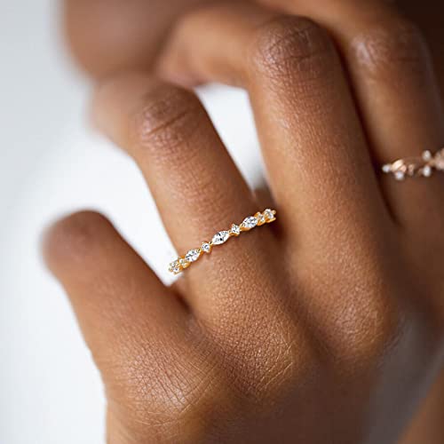 Elegant SHINYSO 14K Gold Plated Ring