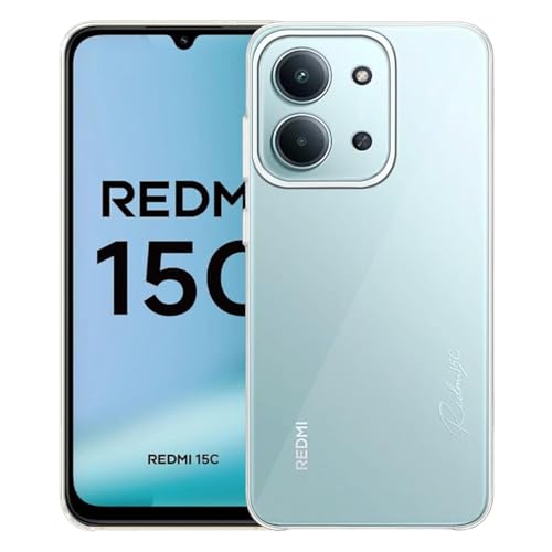 Image of COVERBLACK Soft Rubber Silicon Clear Case Back Cover Compatible for Poco C85 5G - Transparent