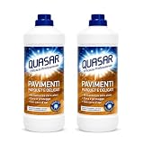 Pavimenti Parquet e Delicati, Detergente per Parquet con Cera d'Api, Brillantezza Senza Aloni, Cura e Protegge Pavimenti in Legno, Marmo, Cotto e Robot Lavapavimenti - 2 Unita da 1L