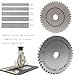 Manual Stamping Machine 5mm Nameplates Metal Label Embosser Marking Machine for Dog Tags, Industrial Marking Number, Letter Symbol Stamping
