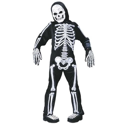 Fun World Skelebones Child Costume, White, Large