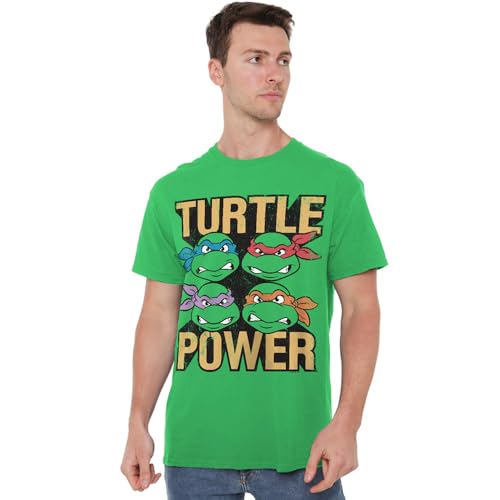 T-Shirt Mixte TMNT Turtle Power Devlin Corporation en Coton Noir
