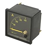  F72M400A/5VB  F72M400A/5VB  FRER 72MM MOVING COIL 5V METER SCALED 0-400A WITH BLACK DIAL