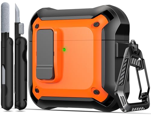Image of RFUNGUANGO for AirPods 5 /4 Case (2026 /2024) with Lock, Orange