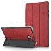 Produktbild Hülle für Samsung Galaxy Tab A6 10.1 (2016) Schutzhülle SM-T580/T585 Ultra Dünn Ständer Cover Dreifach Falt Klapp Case mit Auto Schlaf/Wach Funktion, für Galaxy Tab A 10.1 Zoll 2016,Rot