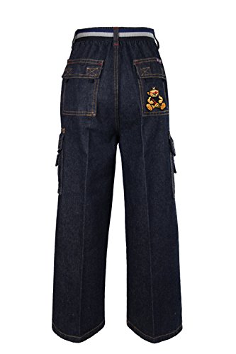 Boys Toddler Teen Denim Jeans Pants Belt Pirate Bear 2-14 Yrs3