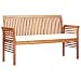 Produktbild vidaXL Akazienholz Massiv Gartenbank 3-Sitzer mit Kissen Sitzbank Holzbank Parkbank Bank Gartenmöbel Balkonbank Terrassenbank 150cm