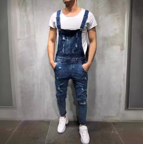 Men's Adjustable Straps Jean Jumpsuit Regular Joker Fashion Denim Bib Comfort Fit Denim Workwear2