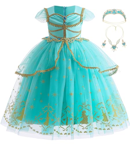Image of Axaxa Princess Costume for Girls Princess Dress Halloween Birthday Party Outfits for Little Kids