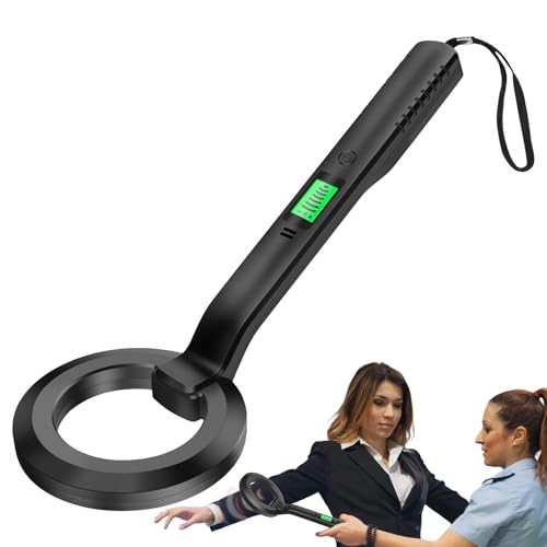 Detector de metales profesional - Detector de metales Alarma portátil | Escáner de metales de alta sensibilidad, comprobador de seguridad de la bobina de búsqueda de bobina re