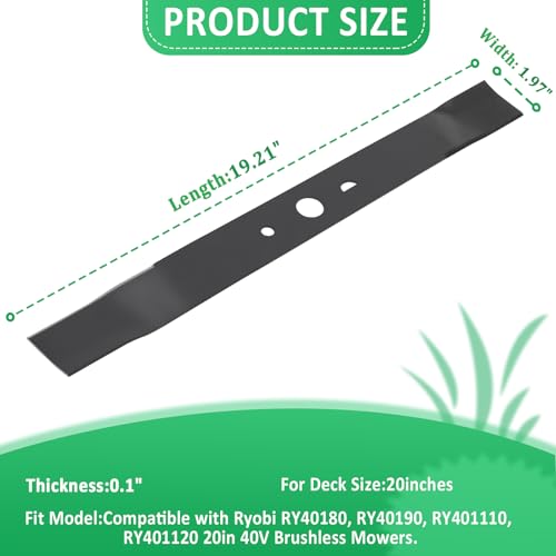 Ketofa Lawn Mower Blade - Dimensions
