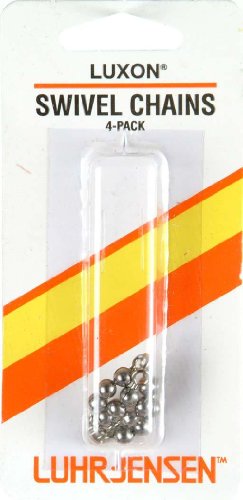 Luhr Jensen 3 Bead Chain / 4Pk Stainless Steel