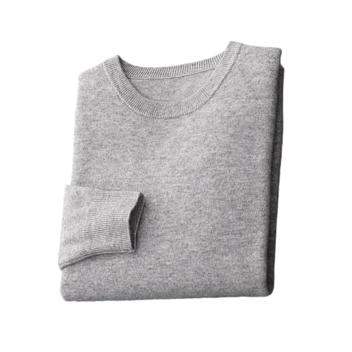 Men's Merino Wool Sweater Crew Neck Pullover Lightweight