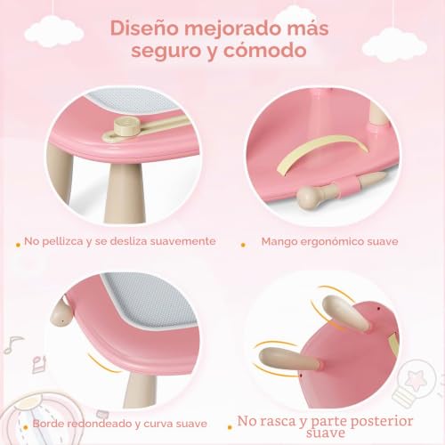 Pizarra magnética infantil con borrado fácil y sellos 4