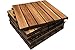 Click-Deck Dalles Jardin Exterieur Bois d'acacia – Dalles De Terrasse – Convient pour Patio, Balcon, Terrasse sur le toit, Spa Carreaux de terrasse Revêtements de sol Plancher (6x Dalles de terrasse en bois dur)