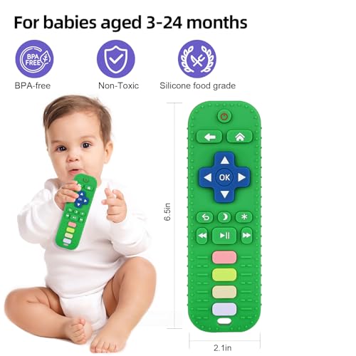 Image of Chuya Remote Teethers Silicone Baby Teething Toys TV Remote Teether Toy