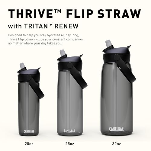 Image of CamelBak Thrive Flip Straw Water Bottle 25oz, Clear