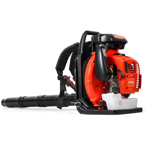 AUTMEIE 75.6cc 2-Cycle Backpack Leaf Blower Gas Powered, 912CFM 206MPH 6.0HP Gas Leaf Blower...