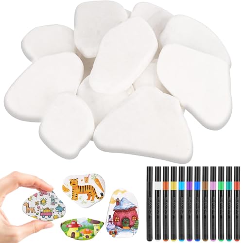 🎨【Decorazioni Raffinate】 le nostre pietre da giardino non sono solo adatte alla pittura, ma anche alla decorazione di case, vasi, acquari, giardini, vasi da fiori e piscine, aggiungendo colore e vivacità ai vostri spazi interni ed esterni. I ciottoli dipingibili sono perfetti come regali creativi per compleanni, festività o occasioni speciali.
