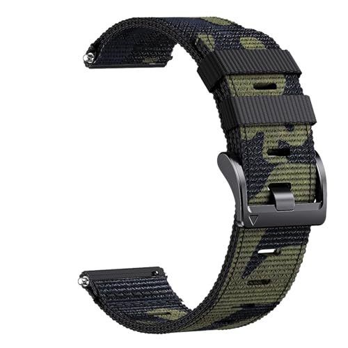 [KPQWEDB] 20mm 22mm �i�C�����X�g���b�v Vivoactive 4 5 6/Venu 3/2 Forerunner 265 255 245 570 Active 5 �g�����h�u���X���b�g�o���h�x���g�Ή�(Camouflage,22mm)