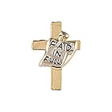 Paid In Full Cross Lapel Pin Jesus Christian - Gold & Silver by Sterling Gifts
