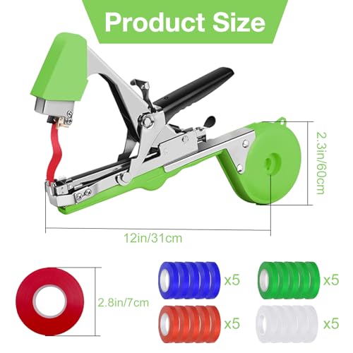 Miniatura 8 de Maquina Atar Tomates Pepino,Herramientas Jardineria Atar De Mano Planta,Jardín Tape Tool Jardineria Atadora De Viña Maquina Para Atar Plantas Verduras Tomates Fruta Flores Vegetales